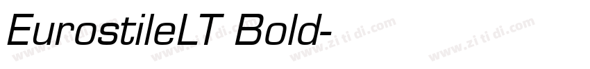 EurostileLT Bold字体转换